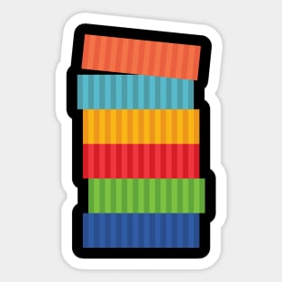 Stacked Containers Sticker